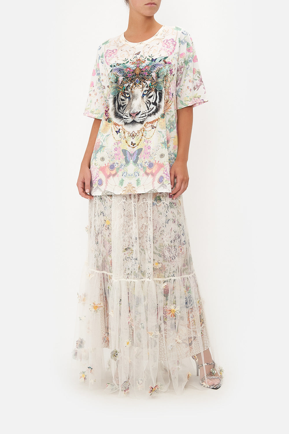 OVERSIZE BAND TEE QUEENS BEE HIVE