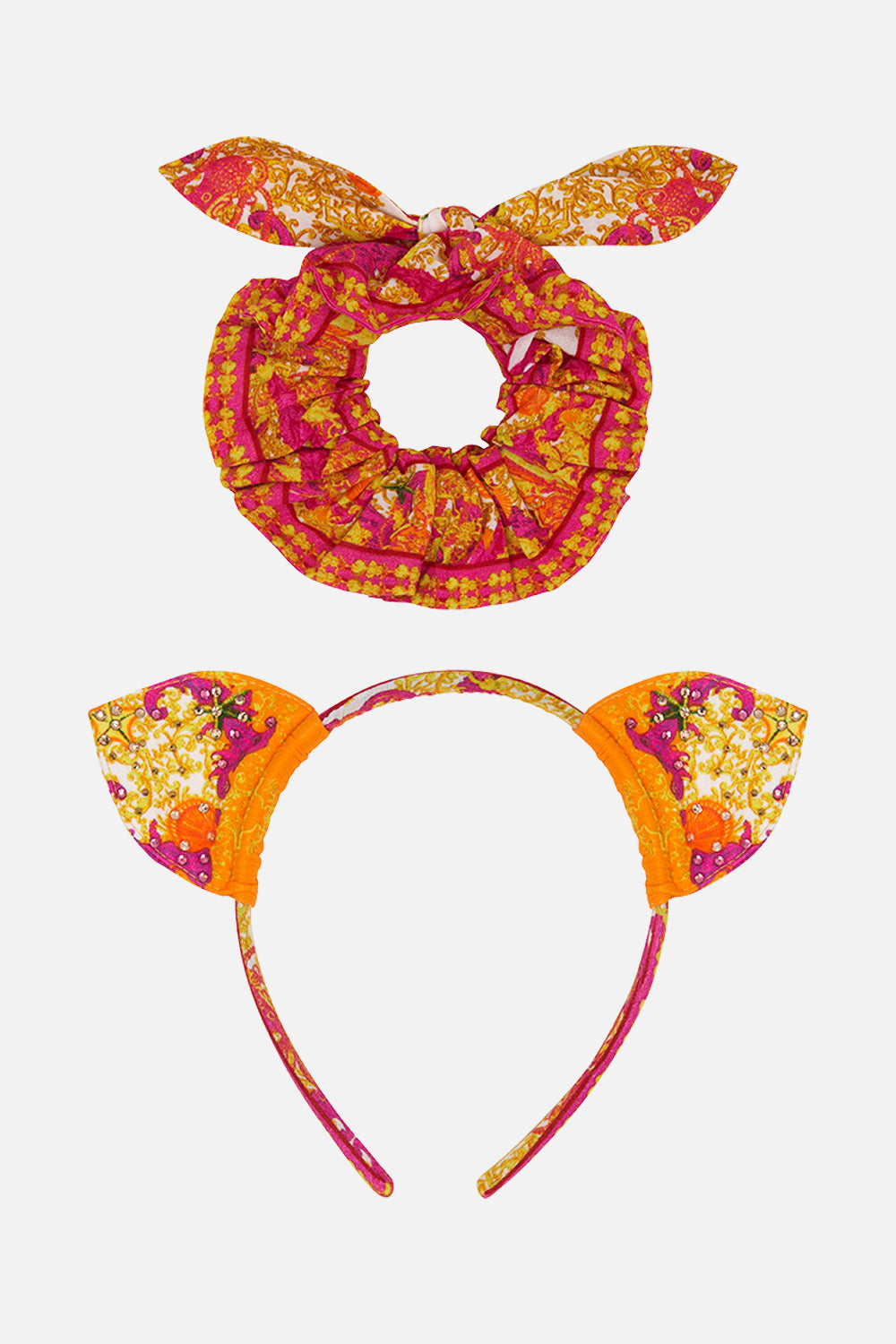 KIDS EAR HEADBAND AND SCRUNCHIE SET SQUID SQUAD