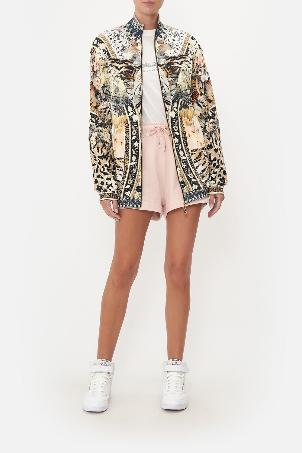 ZIP FRONT SWEAT JACKET MOTO MAIKO