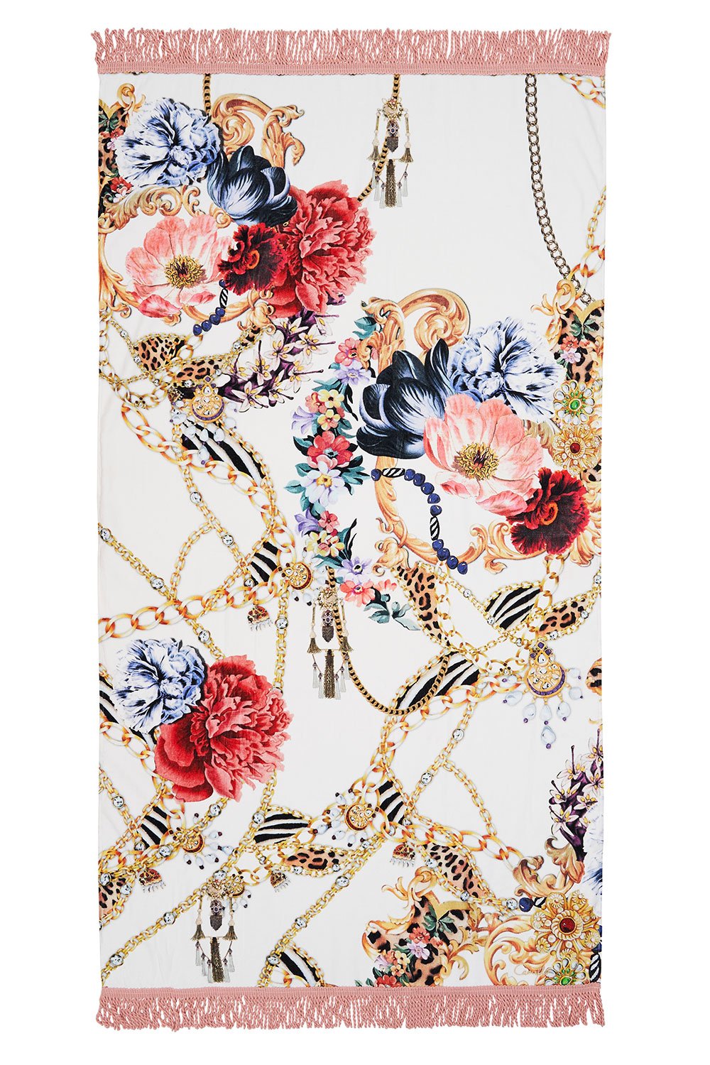 RECTANGLE TOWEL WITH FRINGE REIGN SUPREME