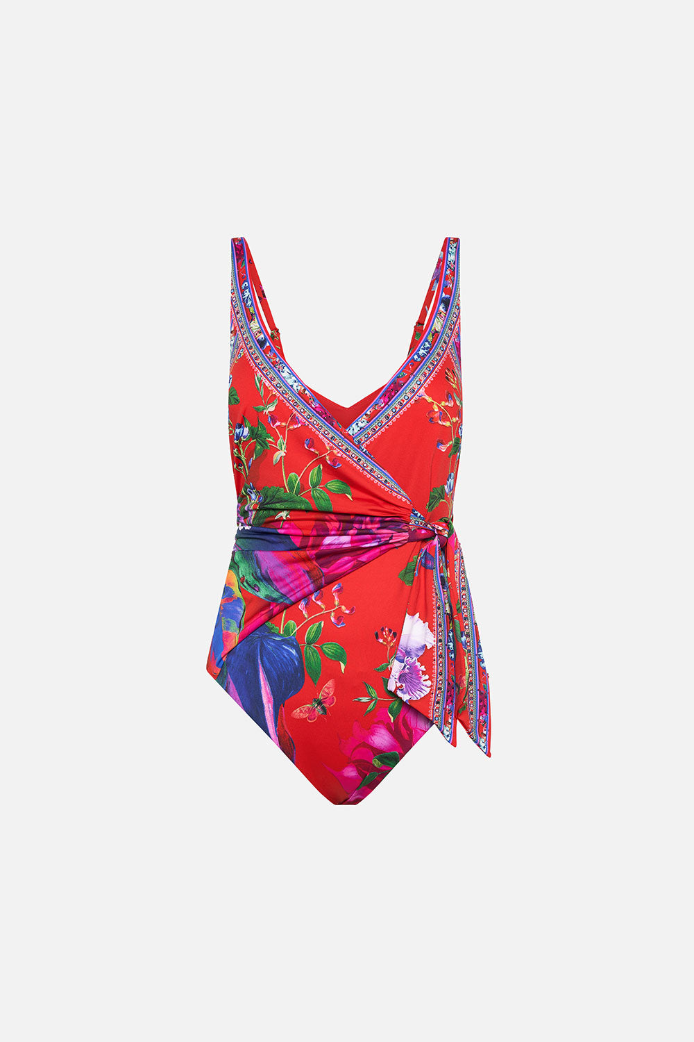 WRAP TIE ONE PIECE BIRDS OF A FEATHER