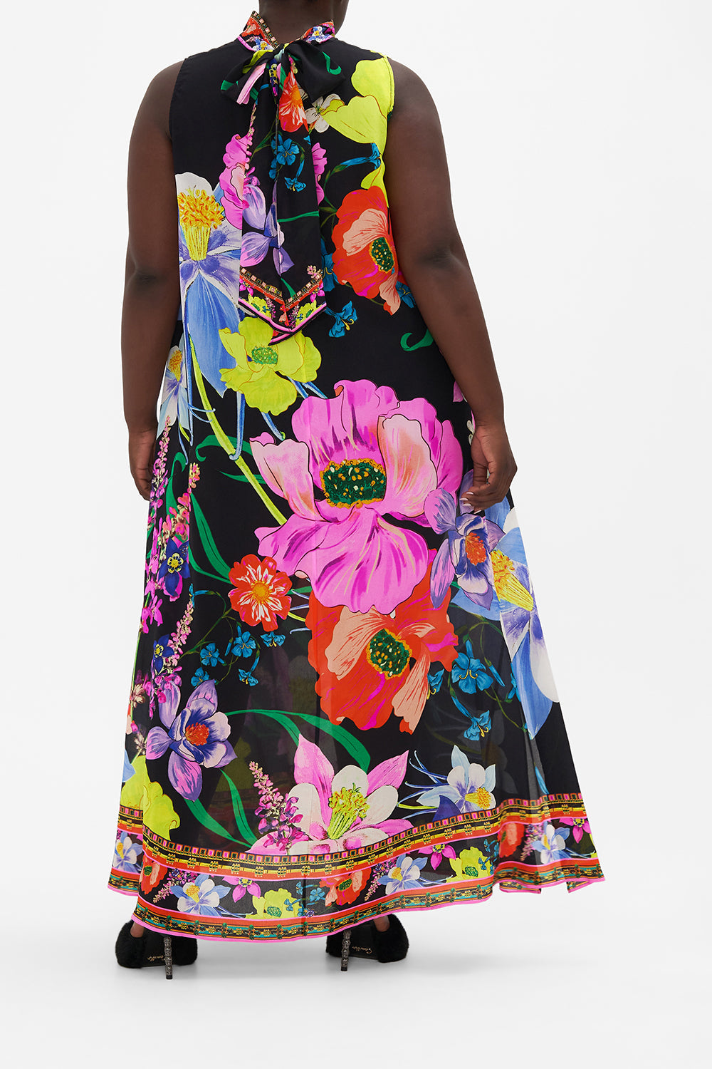 HIGH NECK DRESS WITH BACK NECK TIE AWAY WITH THE FAIRIES