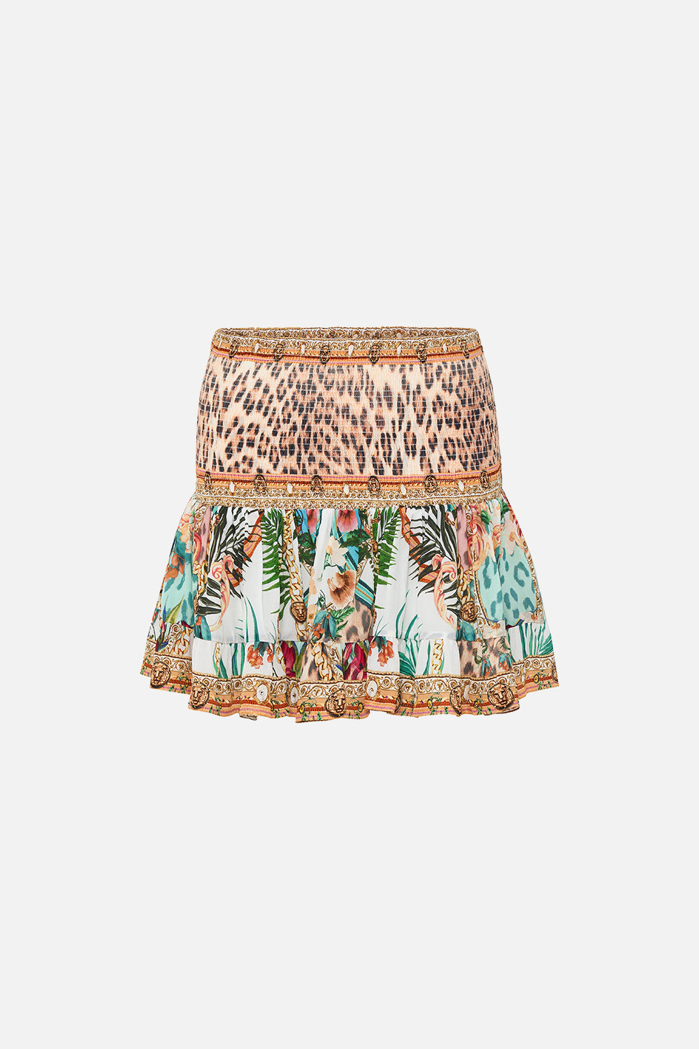 SHORT SHIRRED SKIRT ROYALTY LOYALTY