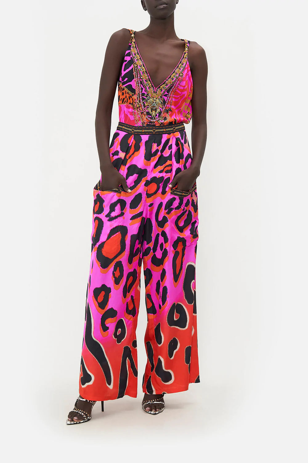 WIDE LEG TROUSER WITH FRONT POCKETS ALWAYS CHANGE YOUR SPOTS