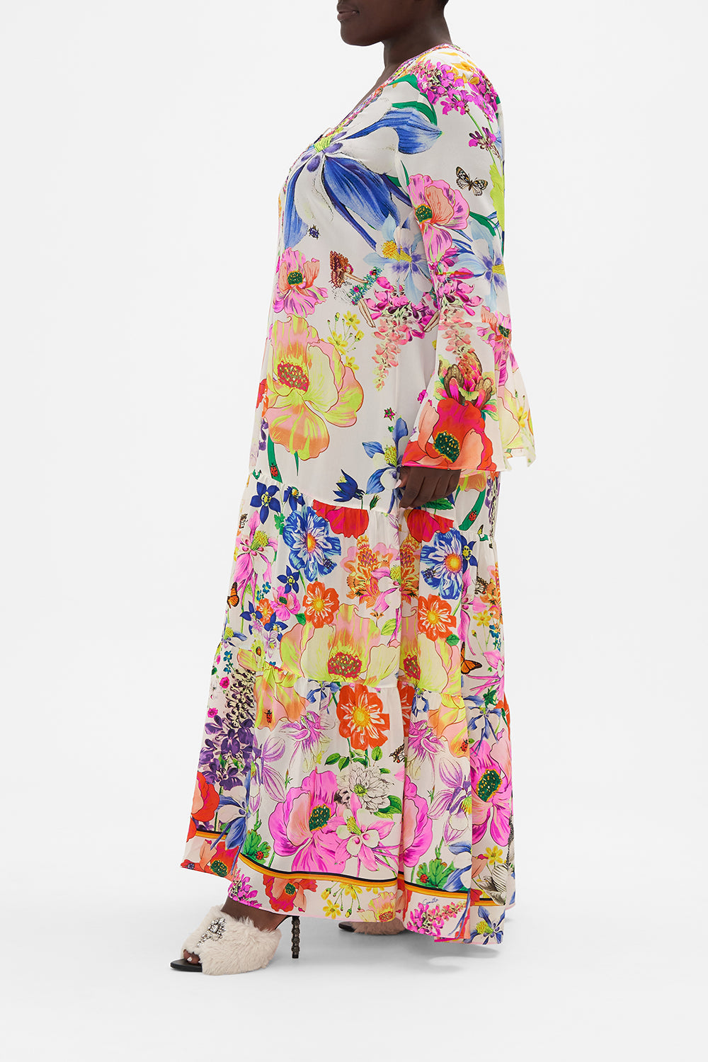 LACE UP DRESS WITH TIERED HEM FAIRY GANG