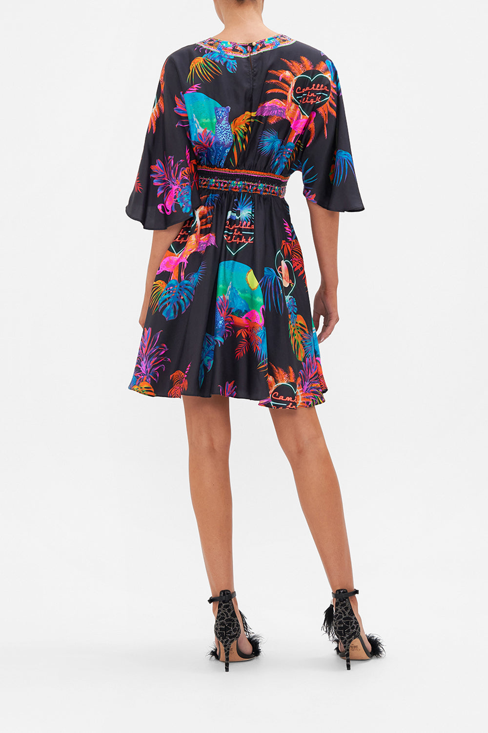 SHORT WAISTED DRESS NEUGHTY NEON