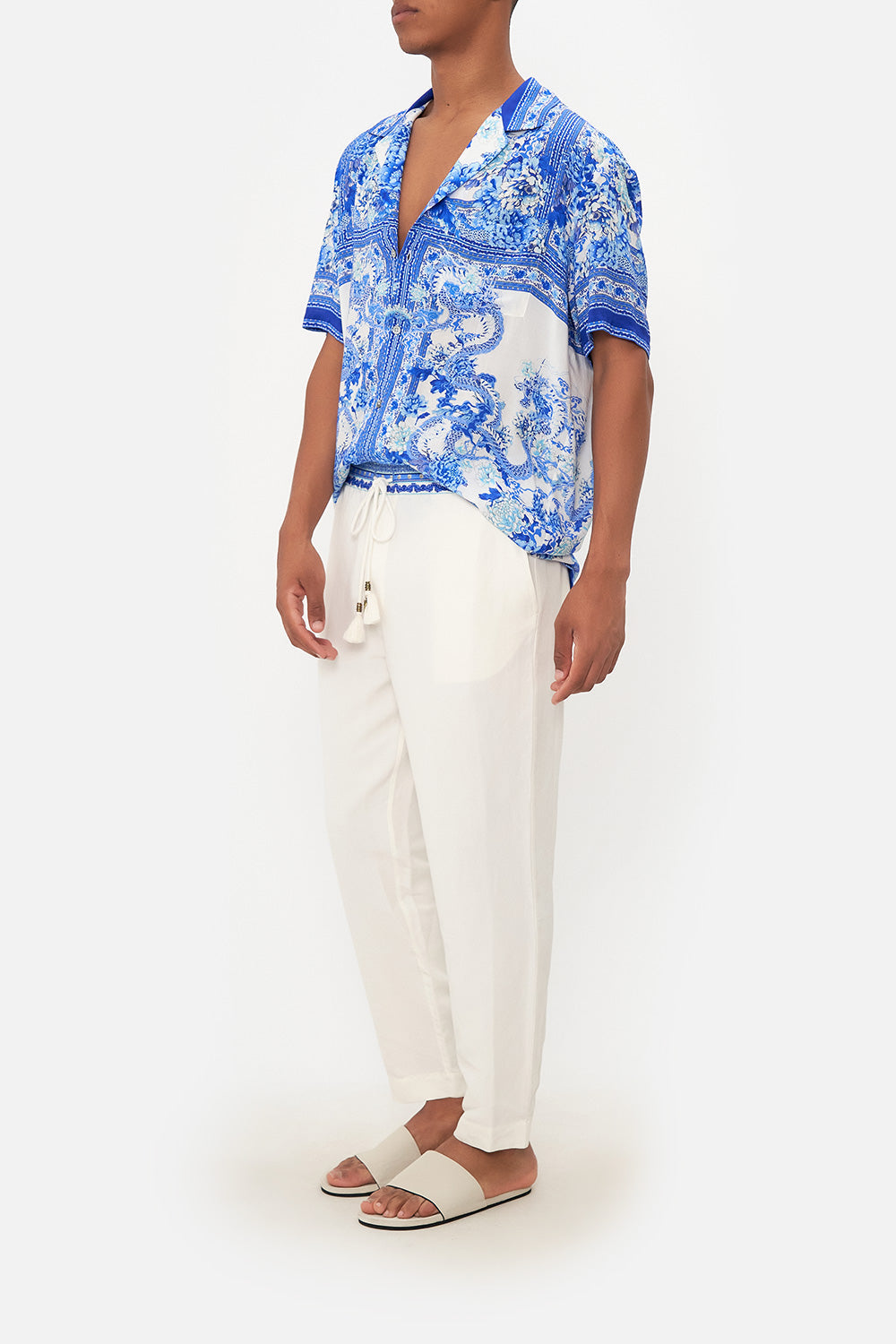 STRAIGHT LEG ELASTICATED WAIST PANT HEART OF A DRAGON