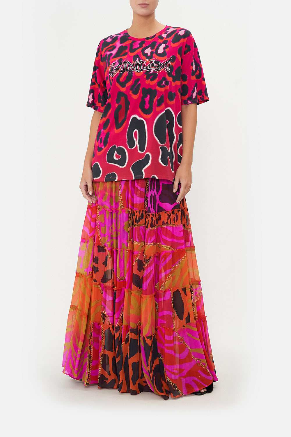 OVERSIZE BAND TEE ALWAYS CHANGE YOUR SPOTS