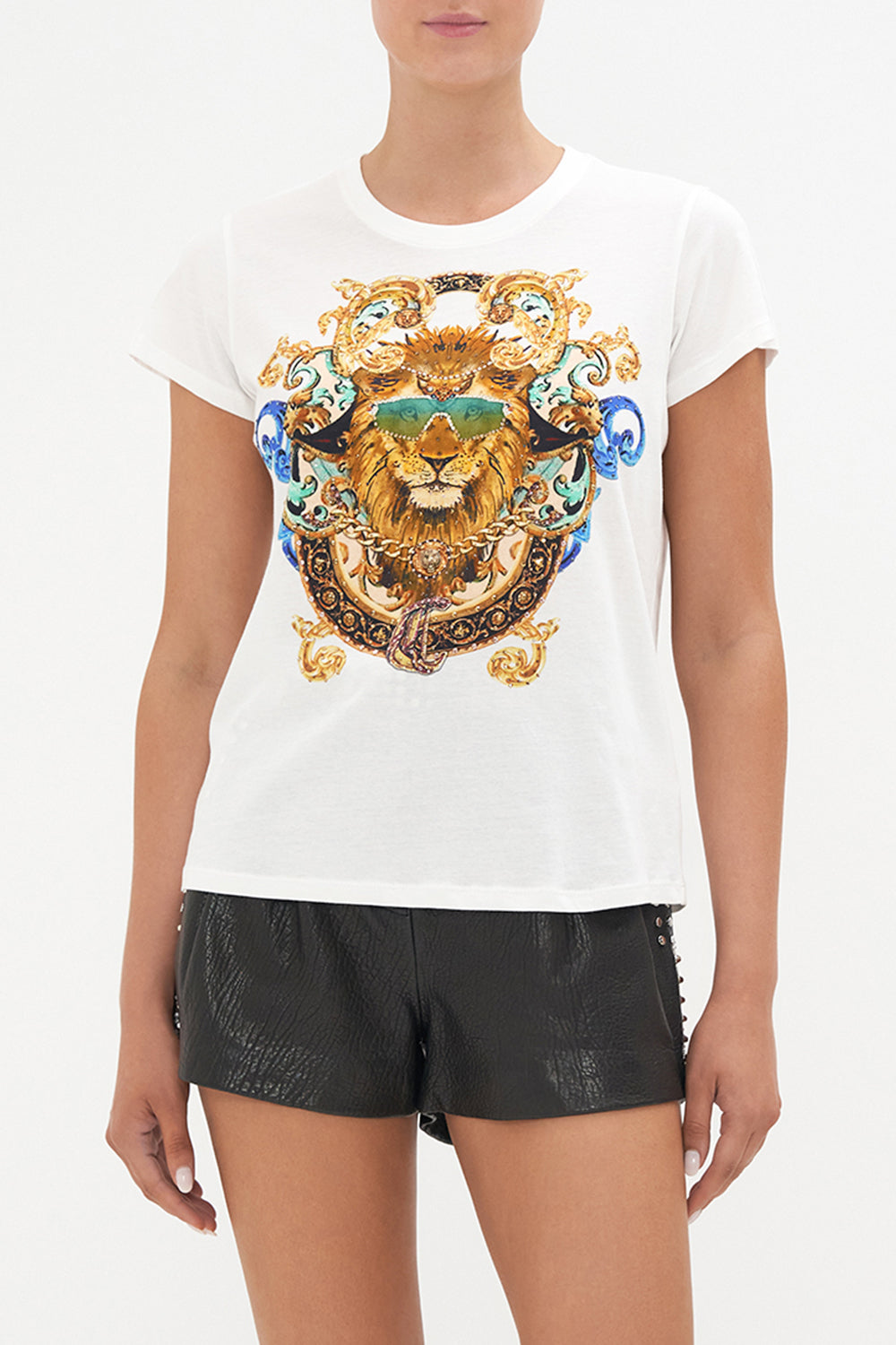 SLIM FIT  ROUND NECK T-SHIRT ROYALTY LOYALTY