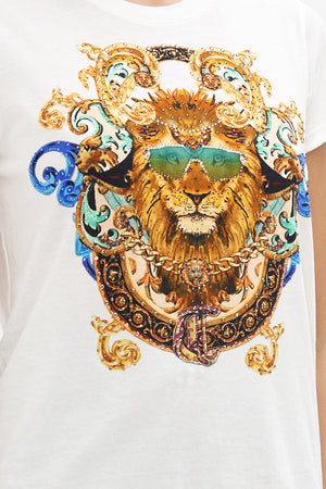 SLIM FIT  ROUND NECK T-SHIRT ROYALTY LOYALTY
