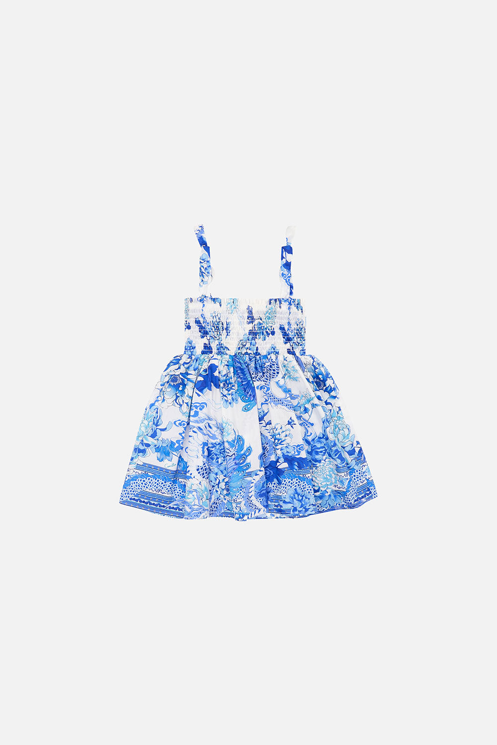 BABIES DRESS WITH SHIRRING HEART OF A DRAGON