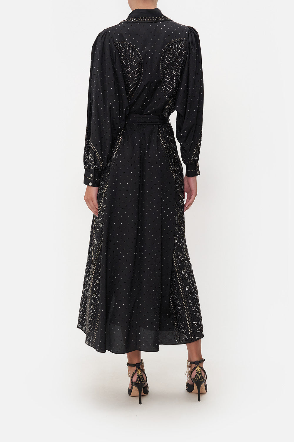CURVED COLLAR SHIRT DRESS LUXE ESPIRITU