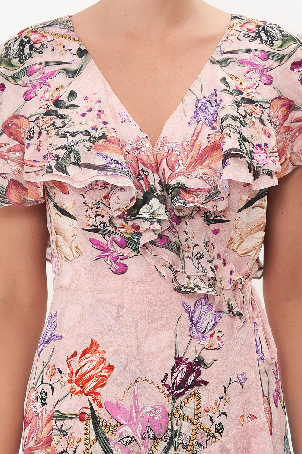 FRILL SLEEVE LONG DRESS MAD AS A SNAKE