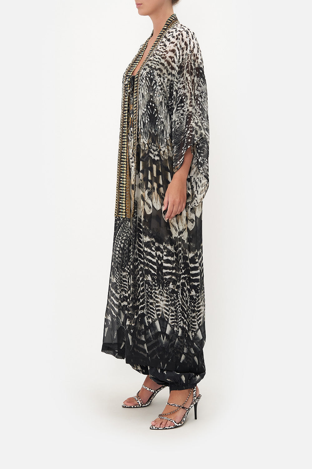 KIMONO LAYER WITH COLLAR NIGHT OWL