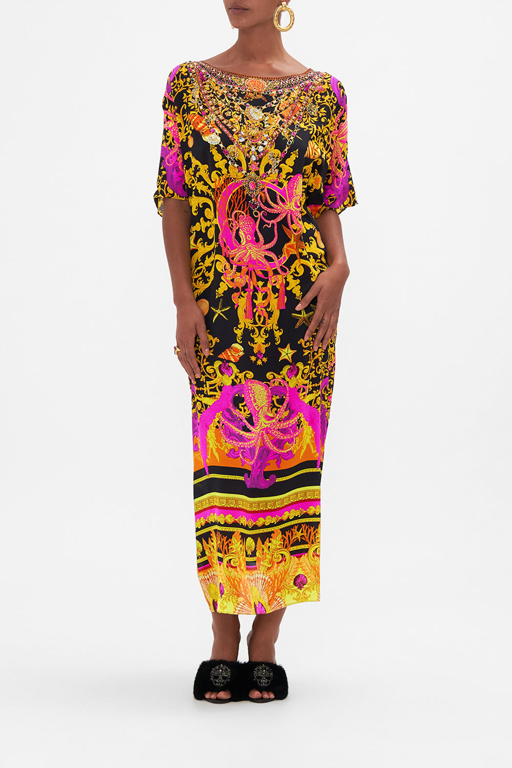 ROUND NECK KAFTAN OCTOPIA