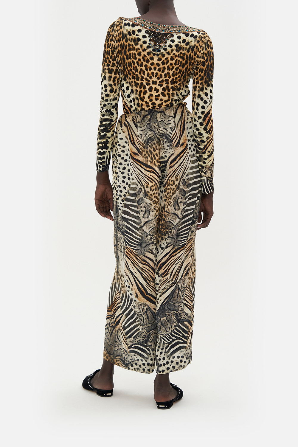 LOUNGE TROUSER WITH WAIST TIE FOR THE LOVE OF LEO