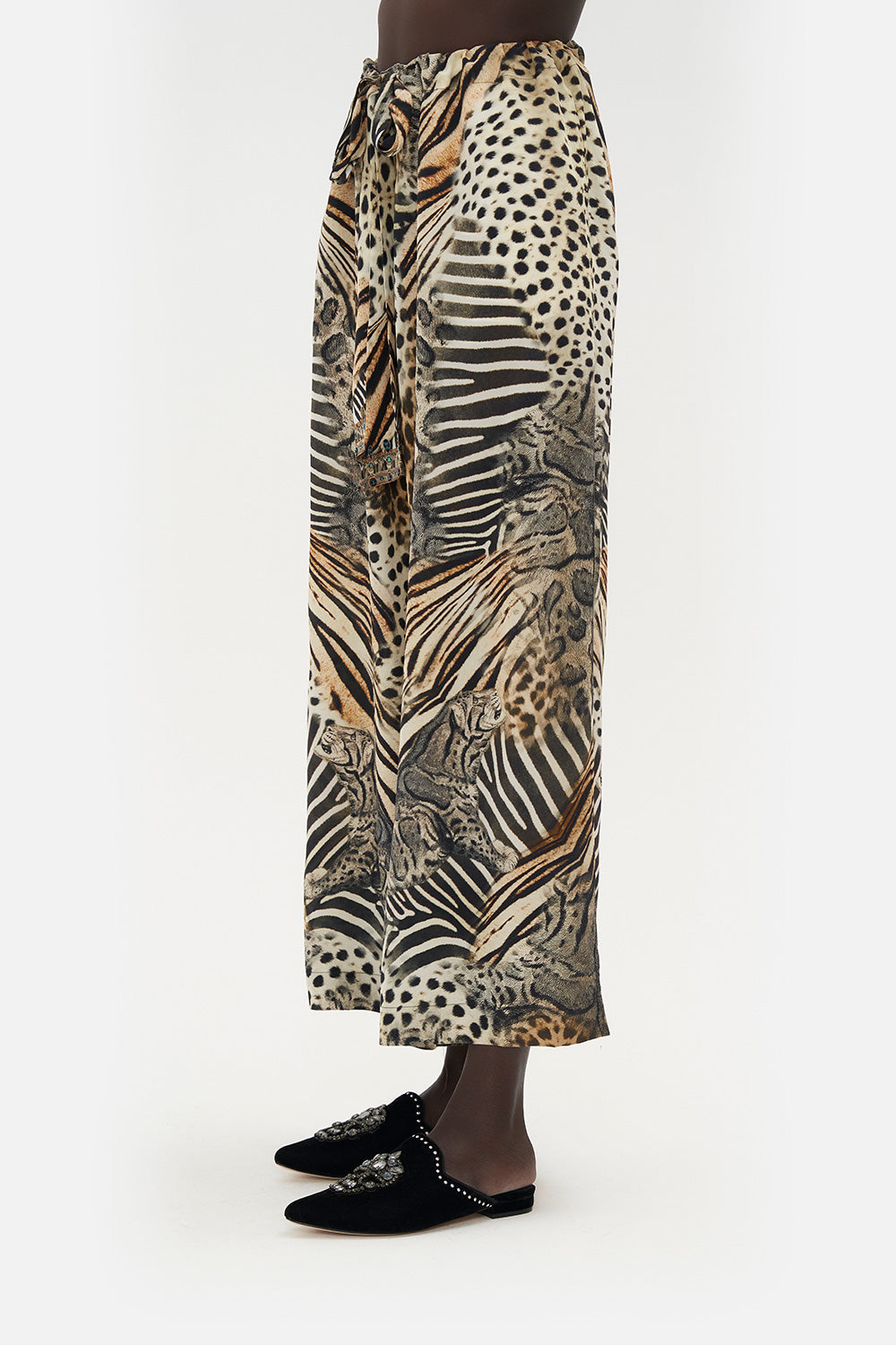 LOUNGE TROUSER WITH WAIST TIE FOR THE LOVE OF LEO