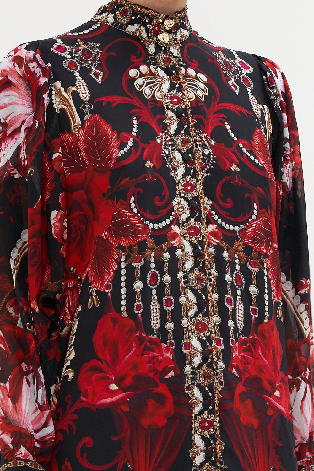 DROP SLEEVE SHIRT DRESS SISTERHOOD OF THE ROSE