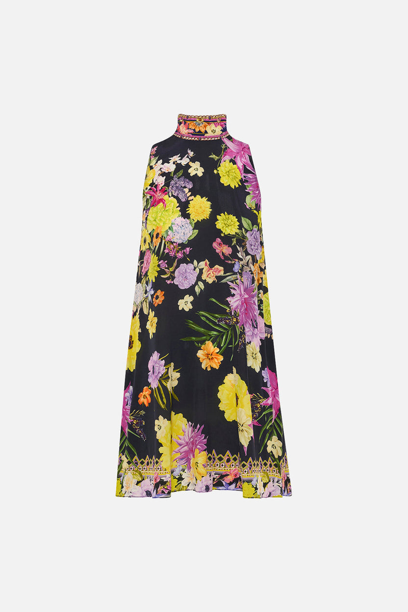 BACK NECK TIE SHORT DRESS THE BEETLES