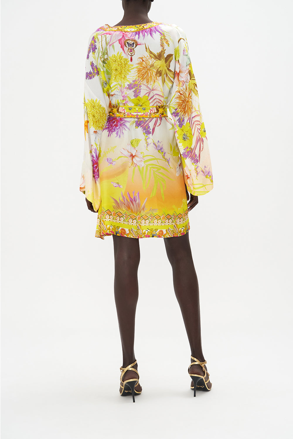 SHORT DEEP V KAFTAN WITH SLEEVE TABS HOW DOES YOUR GARDEN GROW