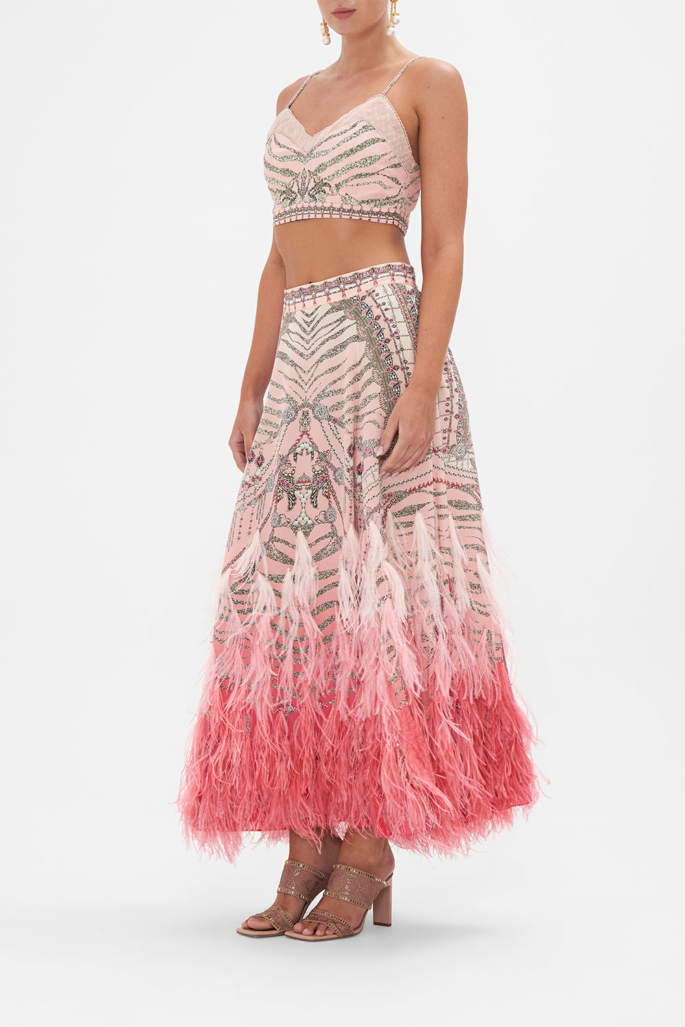 PANELLED FLARED LONG SKIRT STARSHIP SISTAS