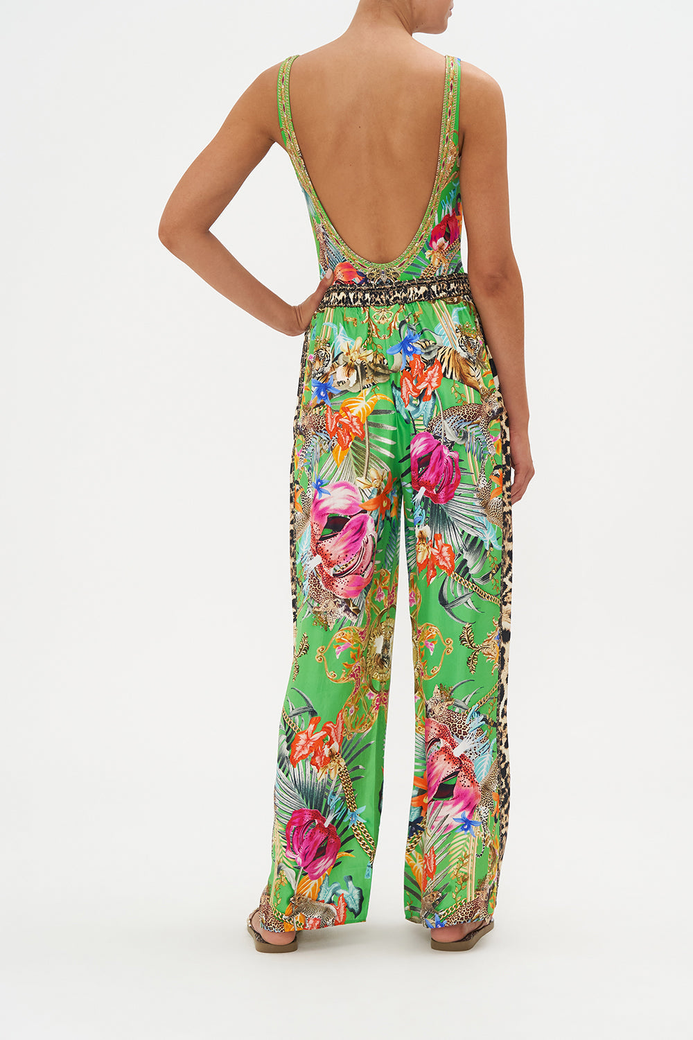 DRAWSTRING PANT WITH SIDE PANEL CURIOUS AND CURIOUSER