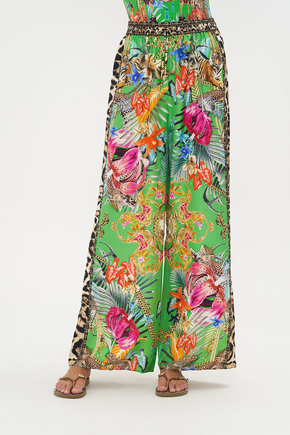 DRAWSTRING PANT WITH SIDE PANEL CURIOUS AND CURIOUSER