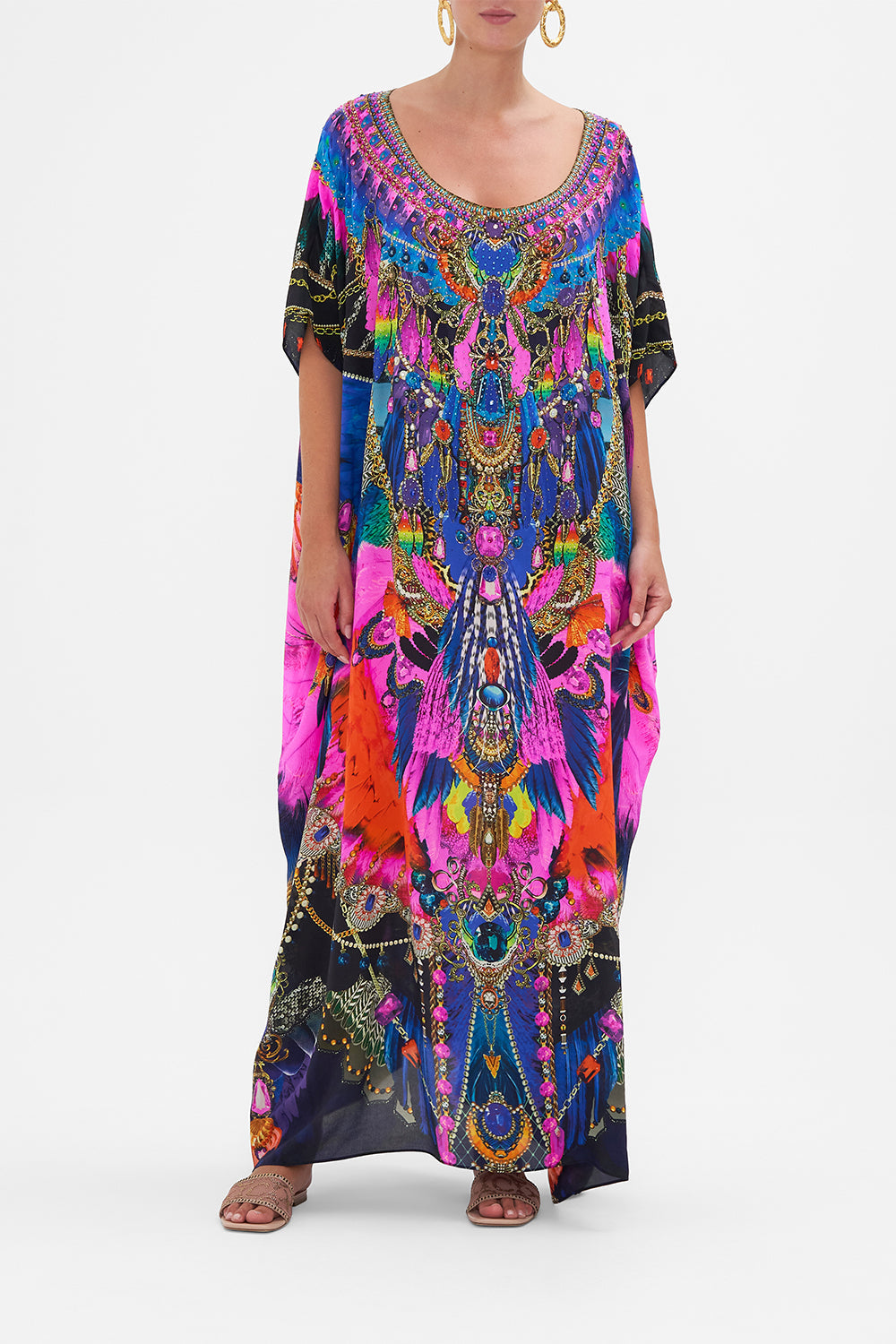 Round Neck Kaftan Dancing With Destiny print by CAMILLA