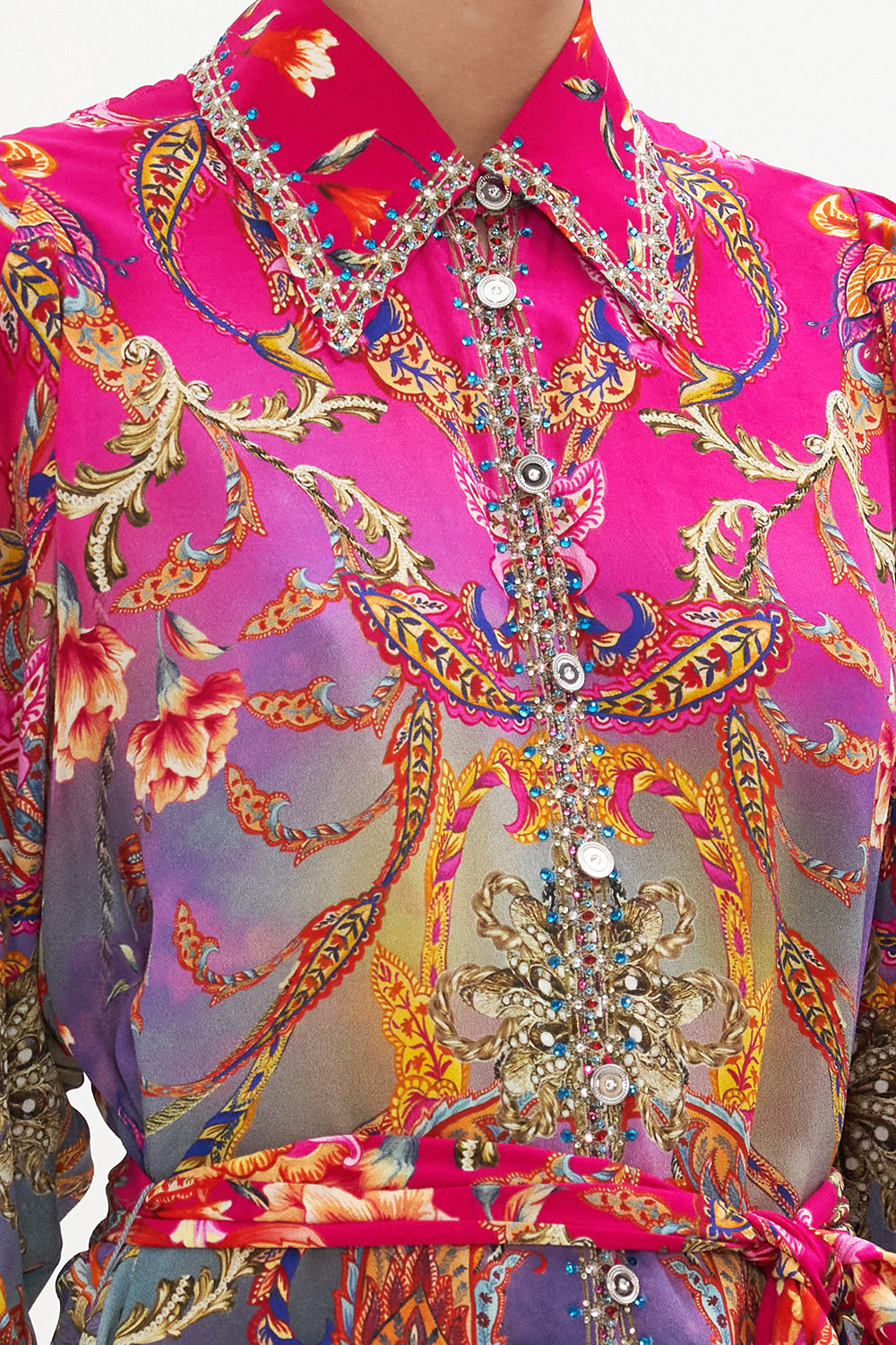 CURVED COLLAR SHIRT DRESS WHAT LIES BENEATH