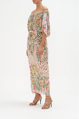 HIGH COLLAR KAFTAN WITH TIE QUEEN ATLANTIS