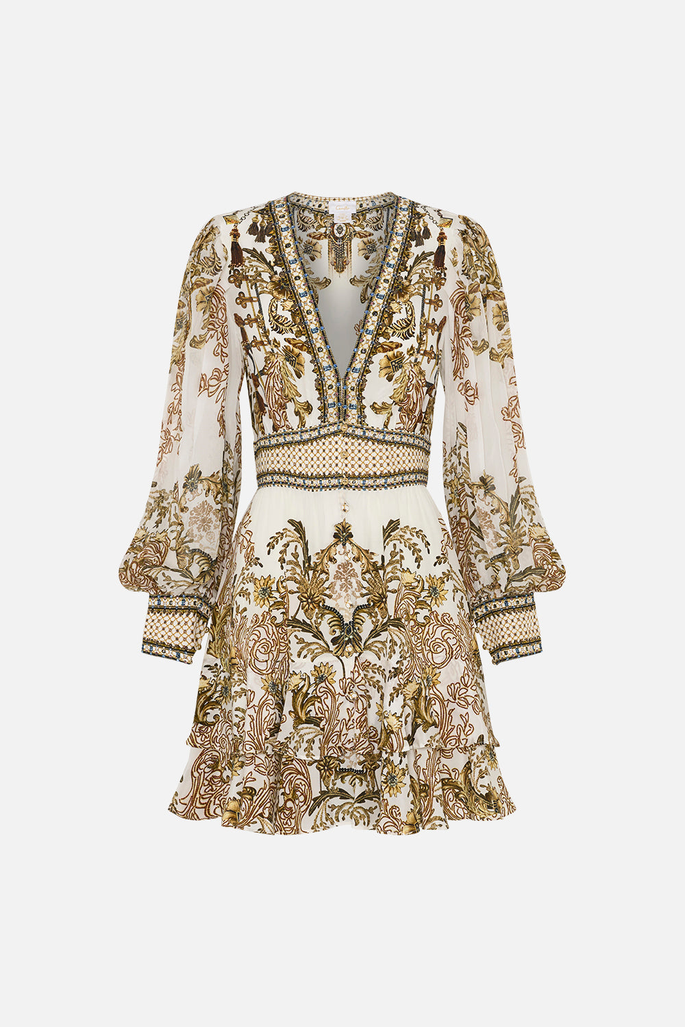 BUTTON FRONT FRILL DRESS ROAD TO RICHESSE