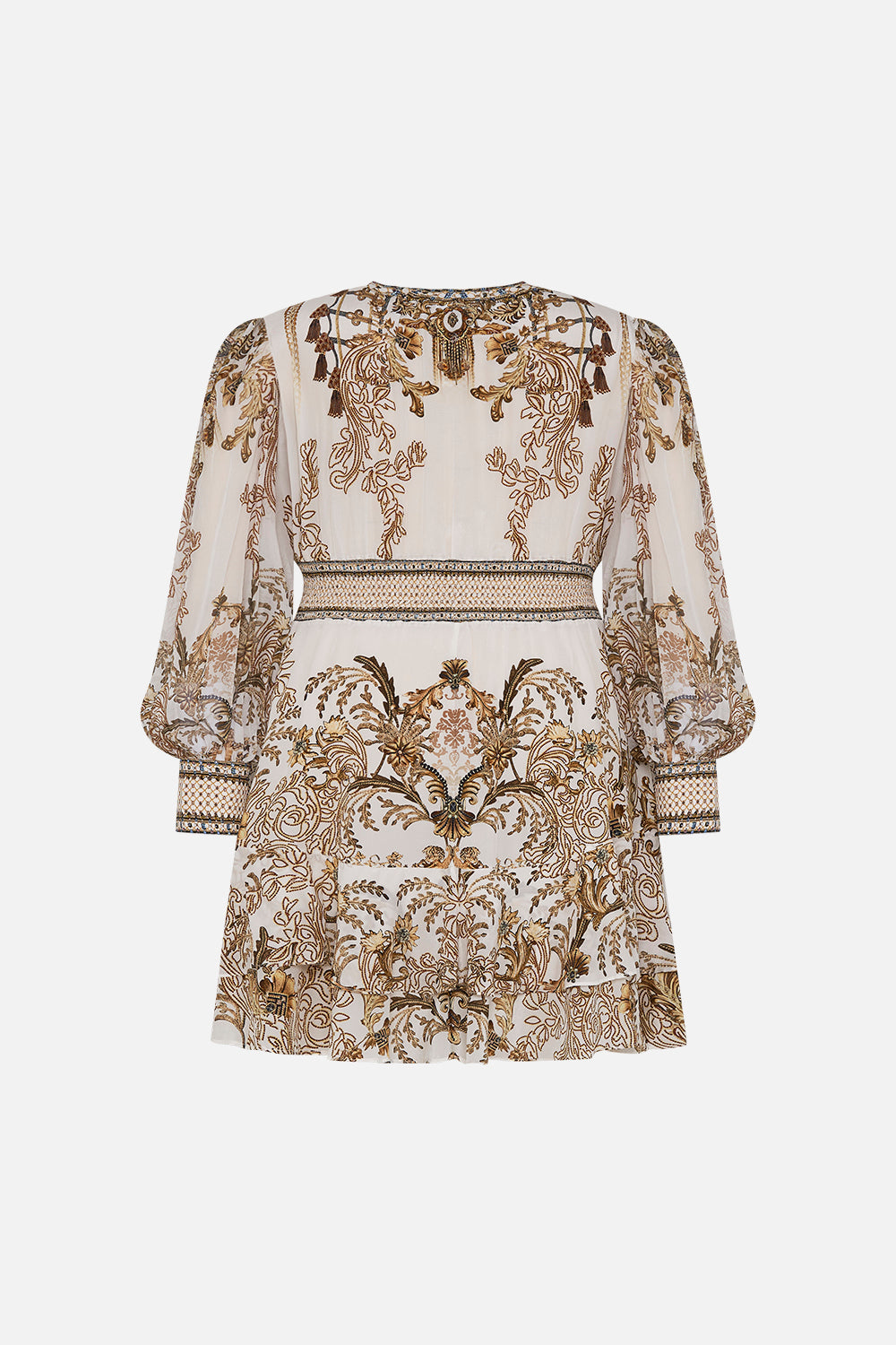 BUTTON FRONT FRILL DRESS ROAD TO RICHESSE