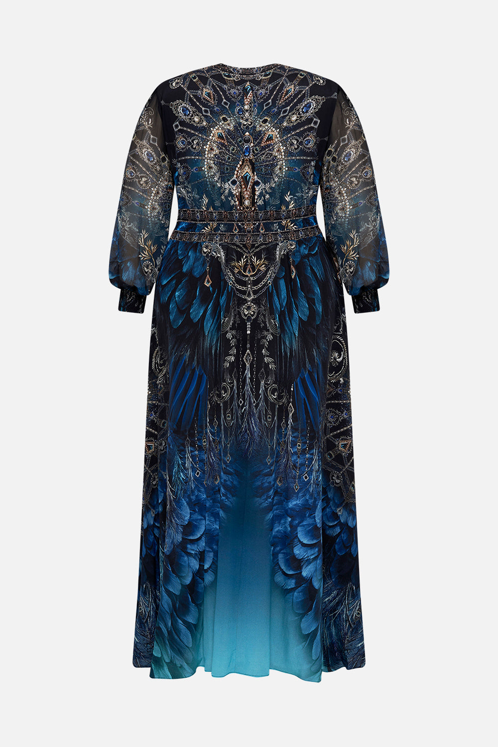 BUTTON DRESS WITH SHAPED WAISTBAND GROUND CONTROL