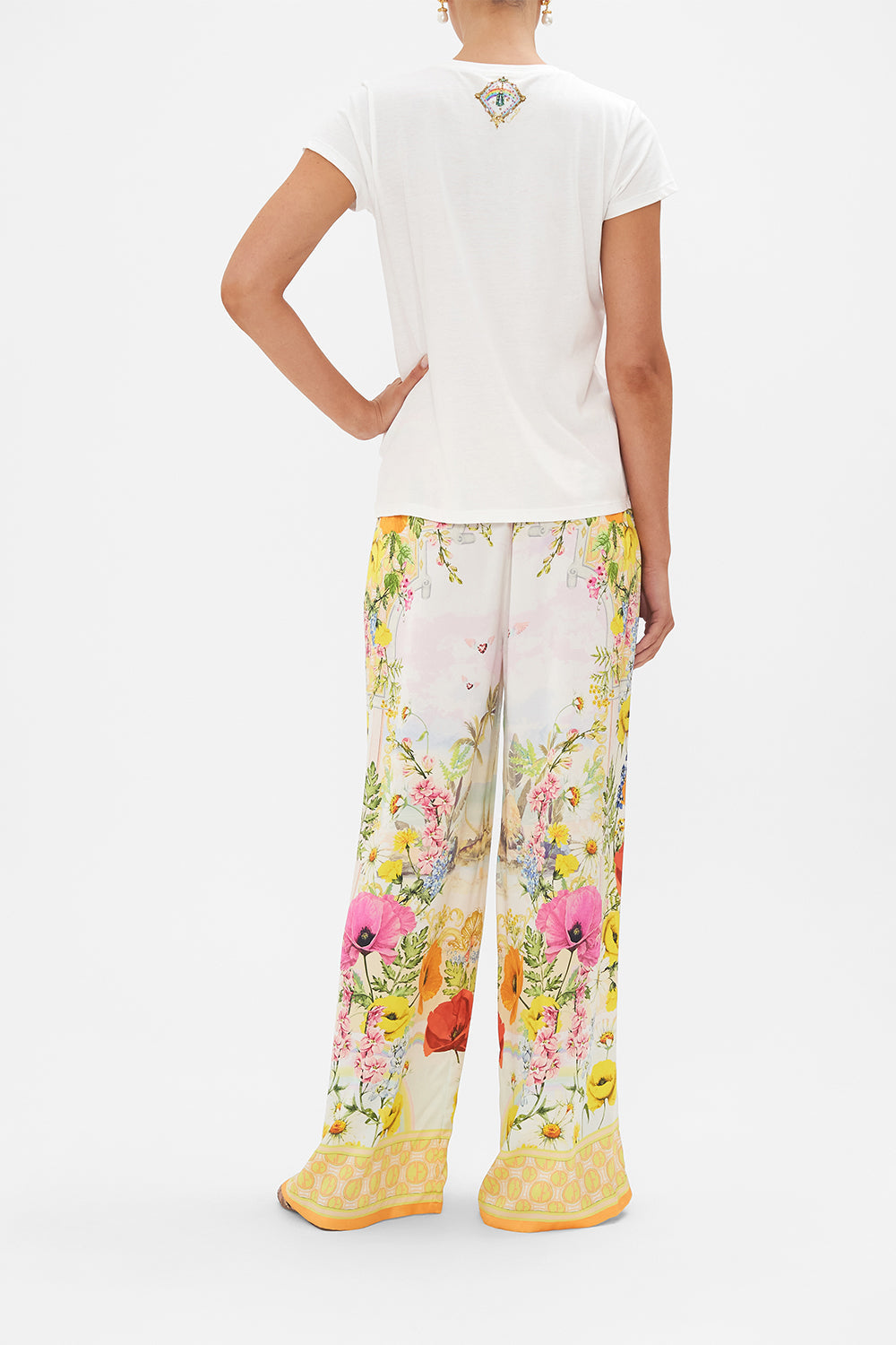 SLIM FIT  ROUND NECK T-SHIRT SUNLIGHT SYMPHONY