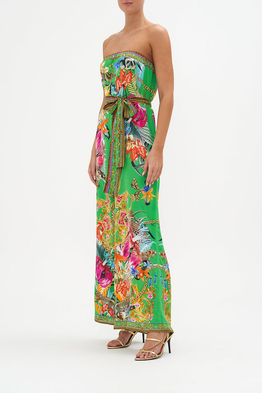 TIE WAIST STRAPLESS JUMPSUIT FAIR VERONA