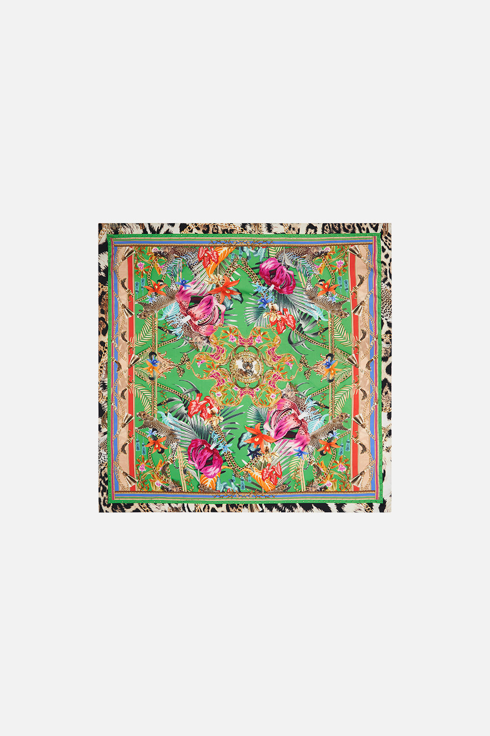 LARGE SQUARE SCARF CURIOUS AND CURIOUSER