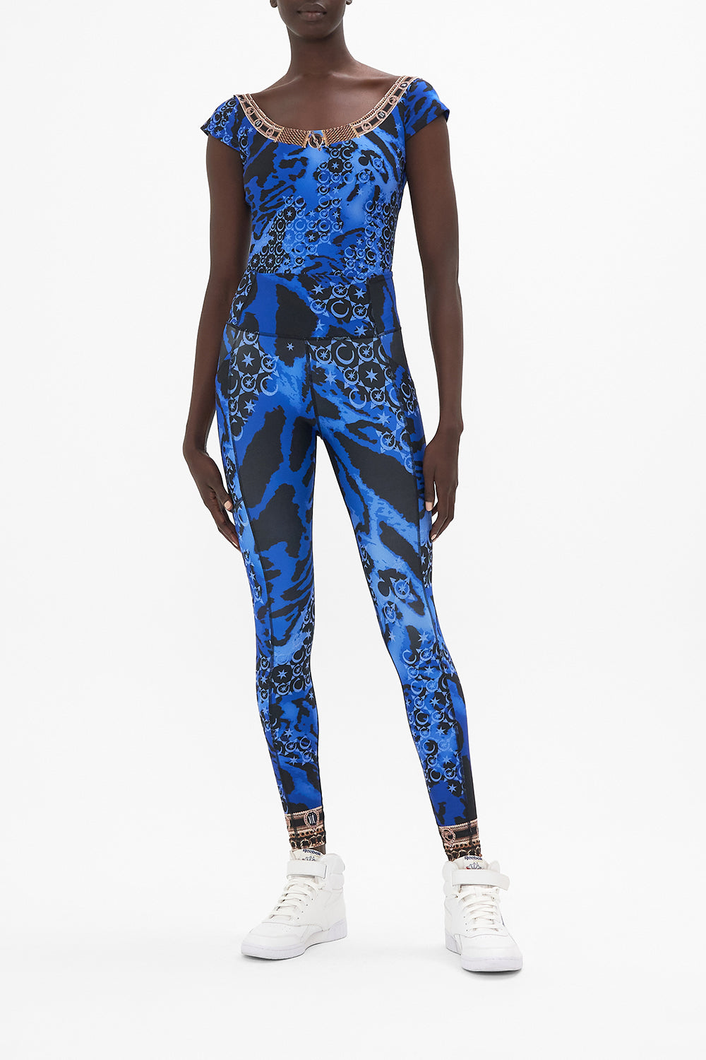 Active Legging With Side Pocket Cat Got Your Tongue print by CAMILLA