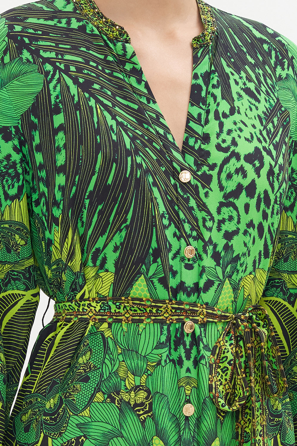 MID LENGTH SHIRT DRESS GORILLA GROOVE