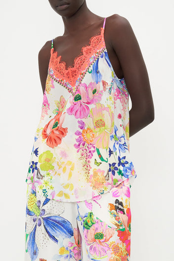 V-NECK BIAS CAMI FRESCO FAIRYTALE