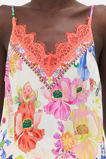 V-NECK BIAS CAMI DIVINE DIVINITY