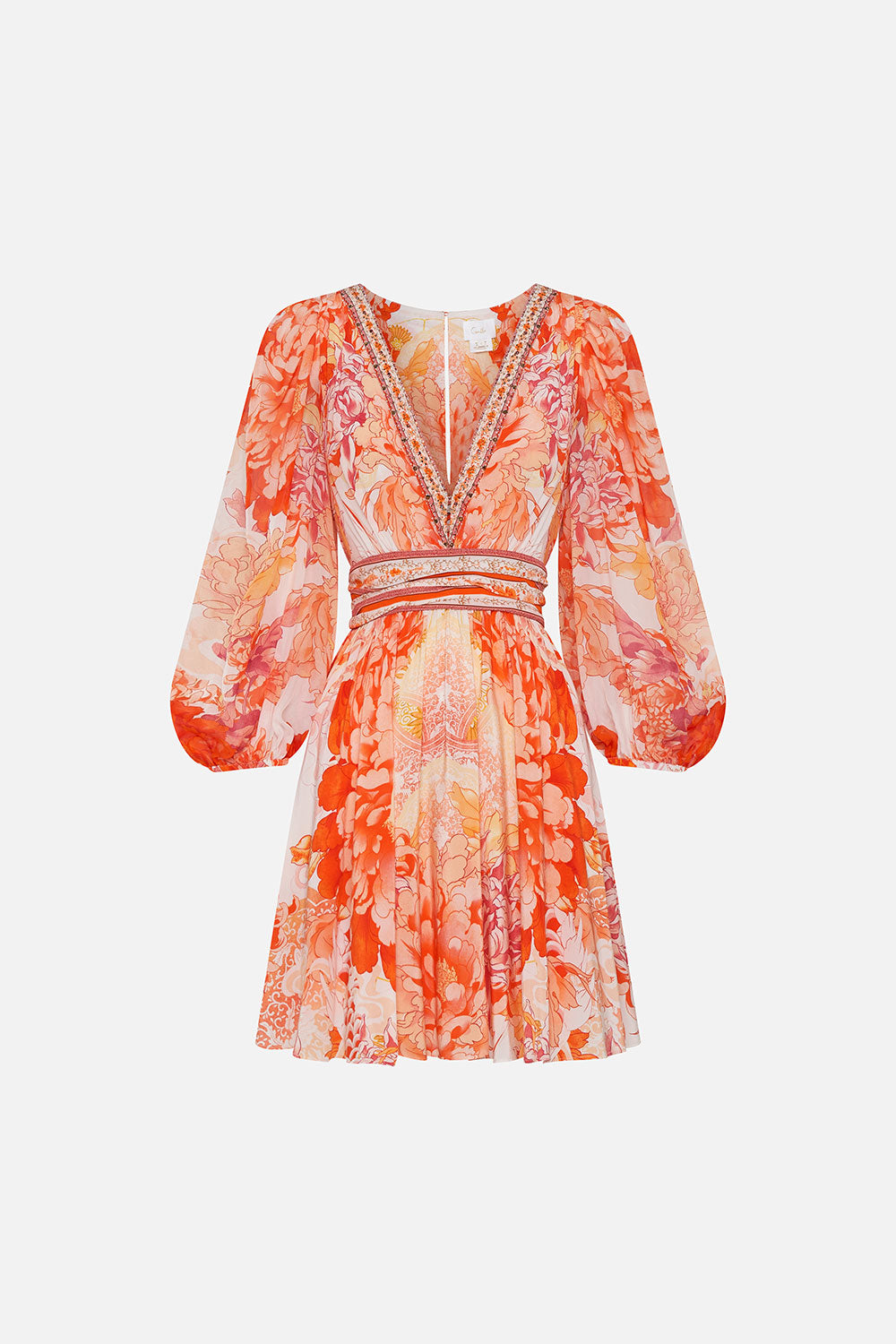 BLOUSON FLARED DRESS DRAGON MOTHER