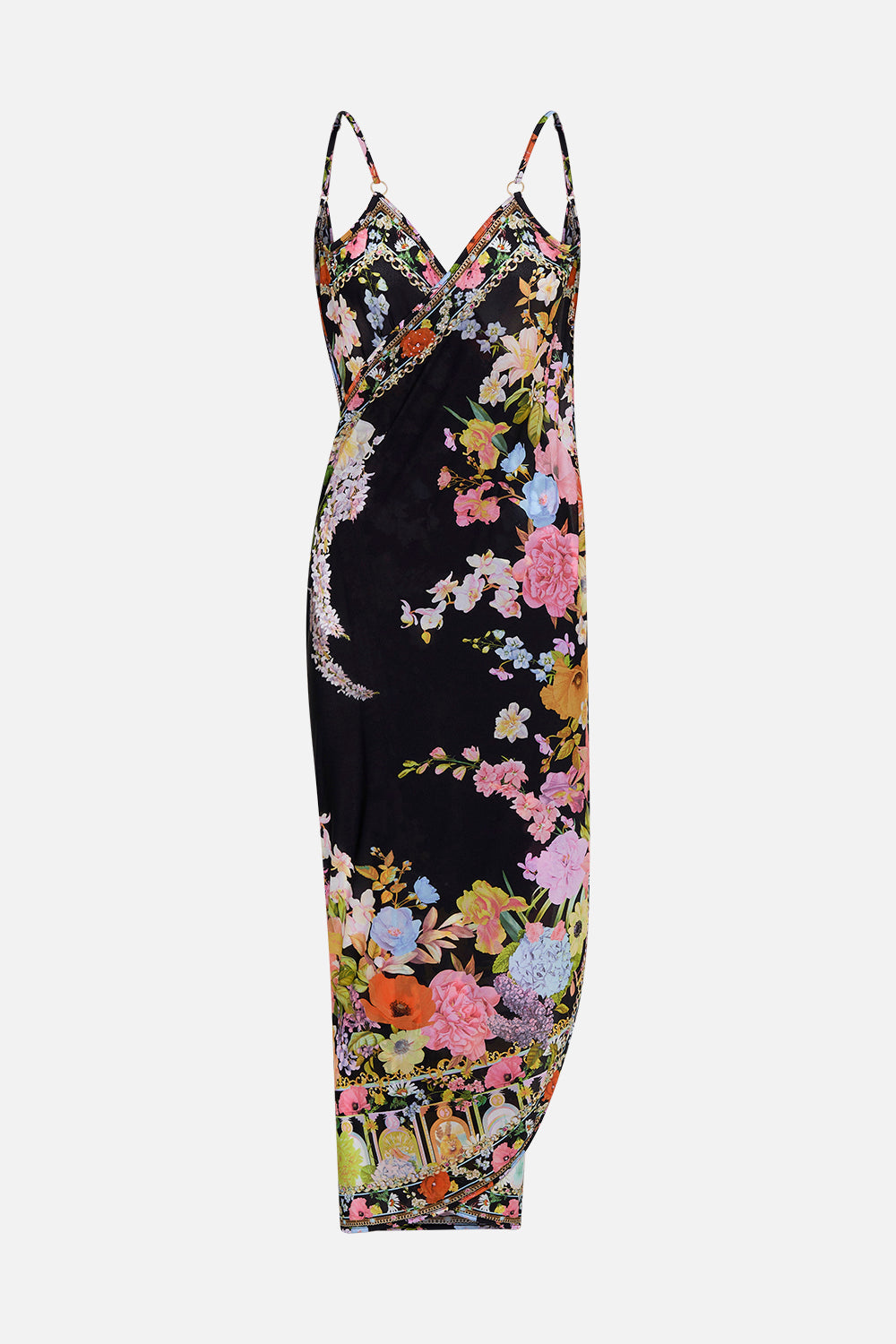 SARONG WITH STRAPS AND TRIM DETAIL DIVINE DIVINITY