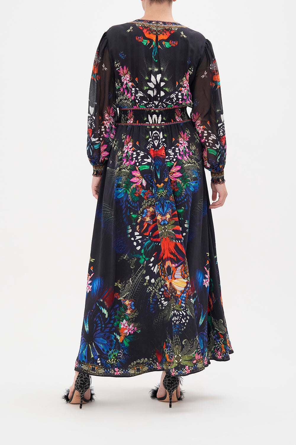 BUTTON DRESS WITH SHAPED WAISTBAND FLUTTER BY