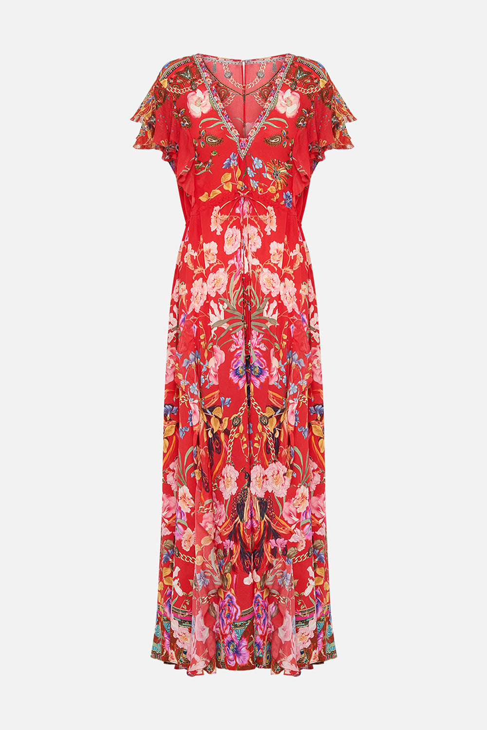 ALL OVER RUFFLE DRESS RUFFLE SOME FEATHERS