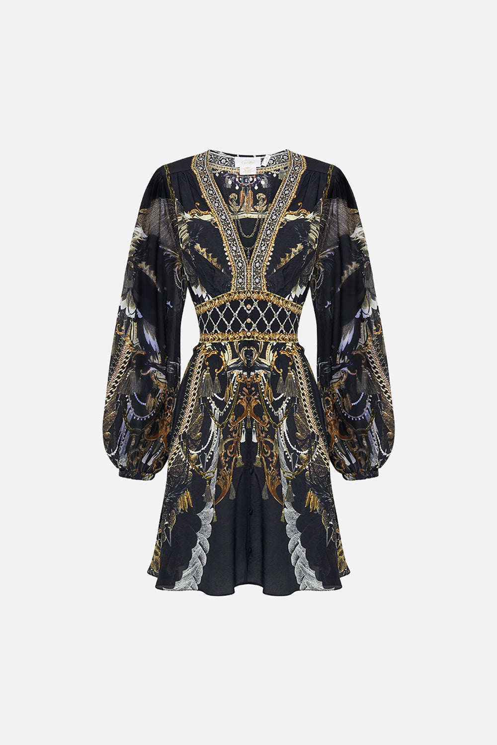 CURVED WAISTBAND SHORT DRESS RAVIN RAVEN