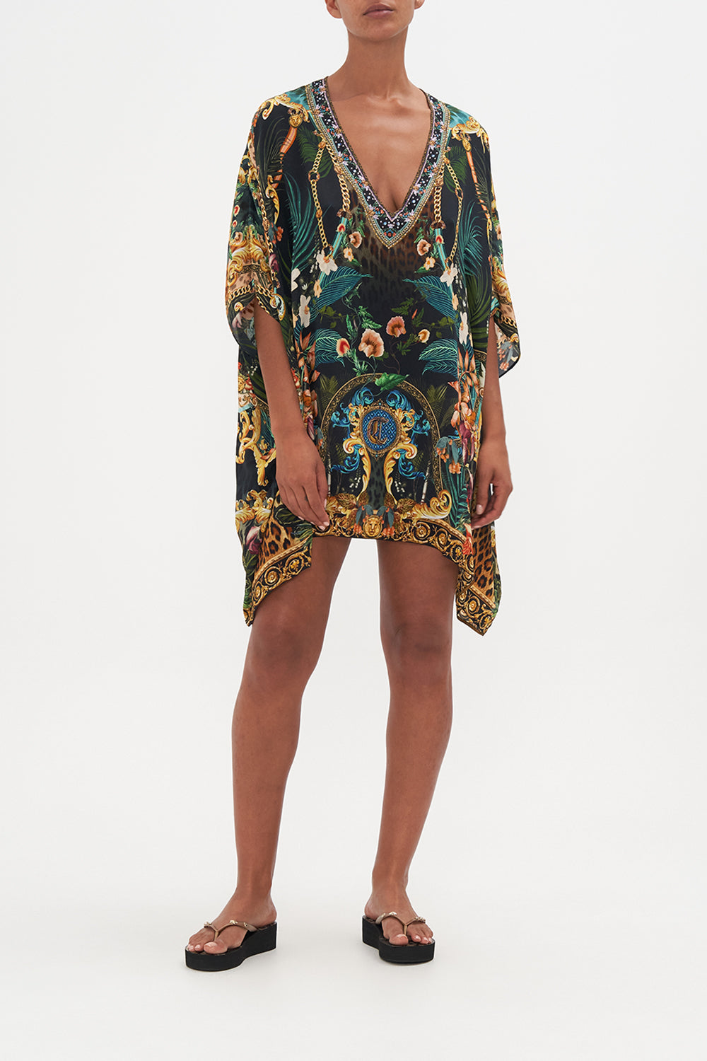 RECTANGULAR V NECK KAFTAN FEARLESS FELIS