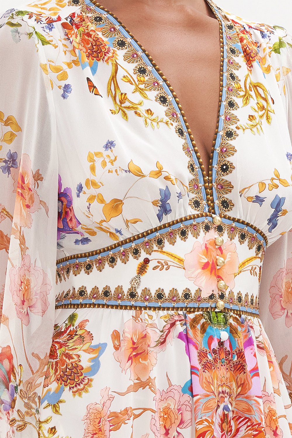 BUTTON DRESS WITH SHAPED WAISTBAND SPIDER GIRL