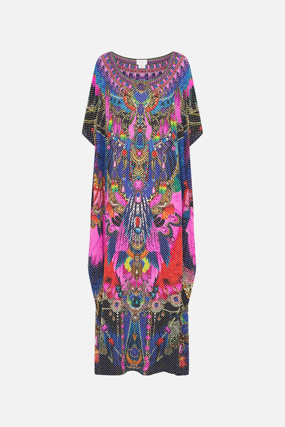 LUXE EMBELLISHED ROUND NECK KAFTAN DANCING WITH DESTINY