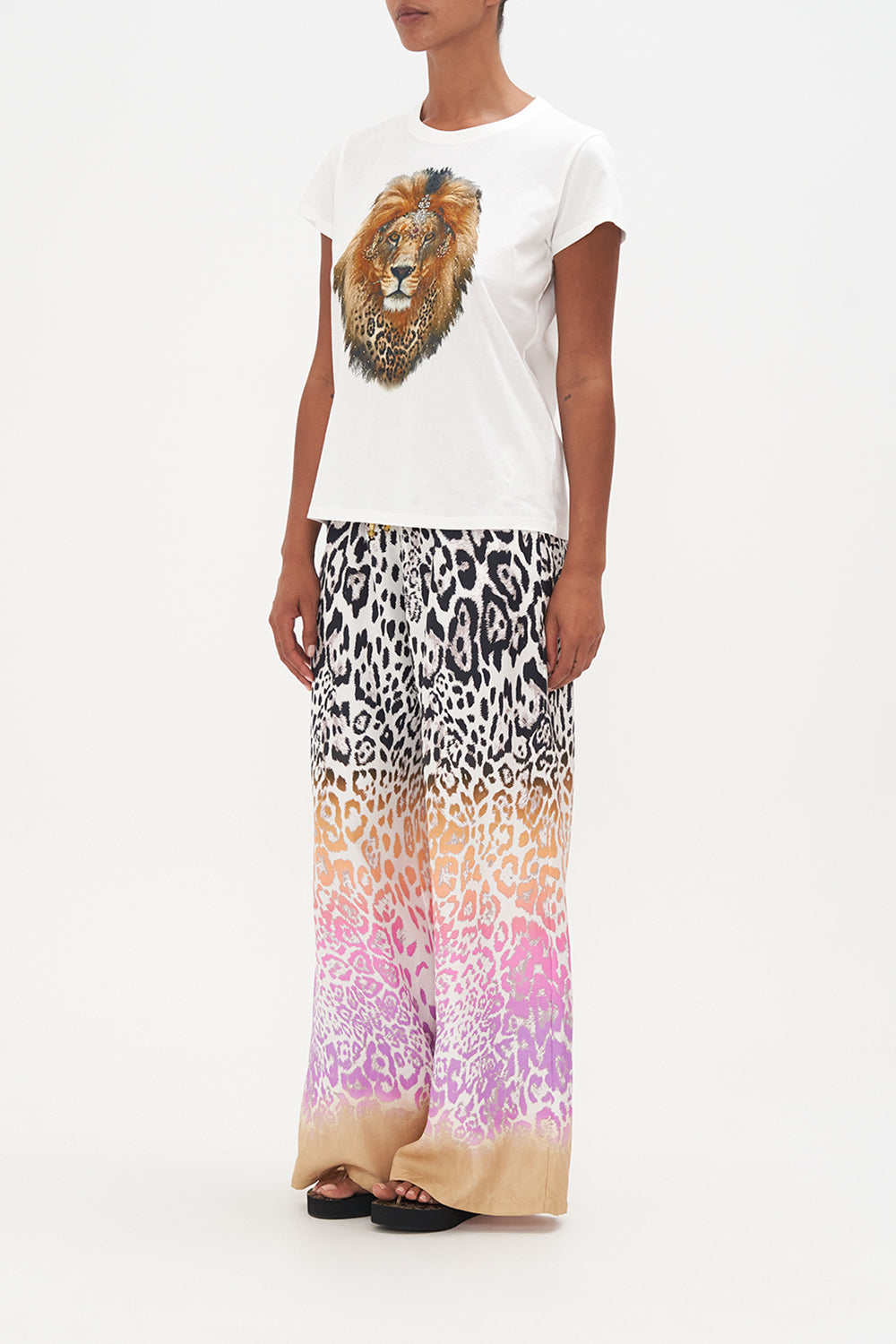 SLIM FIT  ROUND NECK T-SHIRT KITTY KAT KLUB