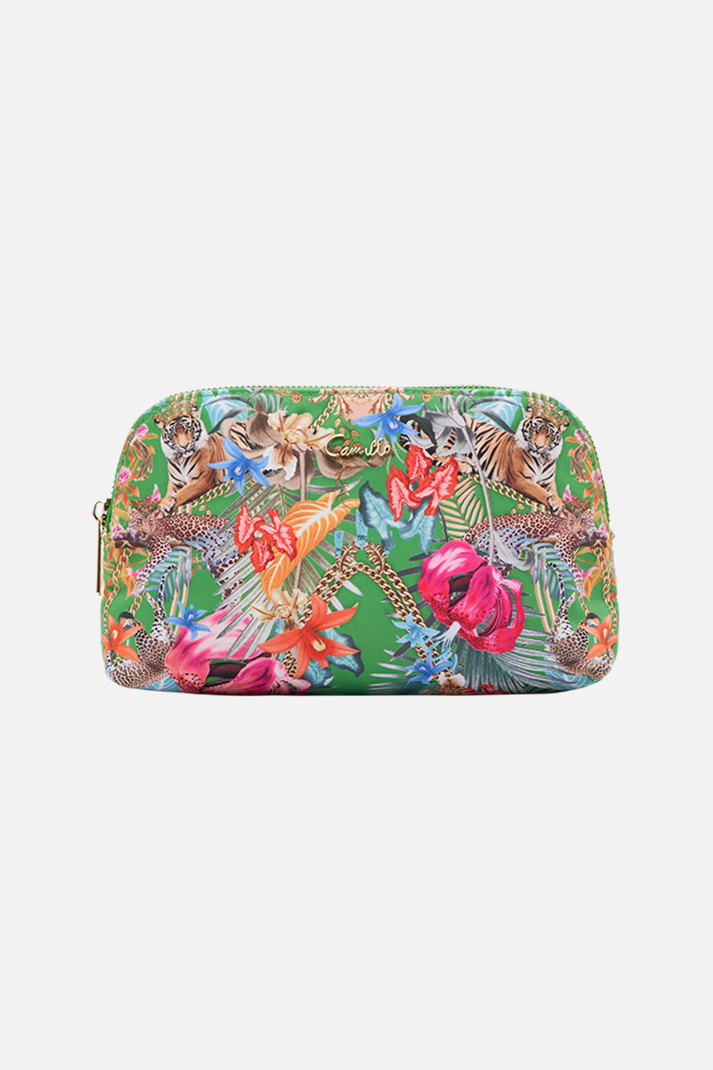 Small Cosmetic Case Curious And Curiouser print by CAMILLA